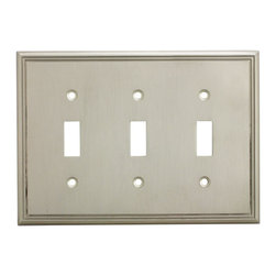 Cosmas - Cosmas Decorative Wall Plates/Outlet Cover, Satin Nickel, 65000 Series - Switch Plates And Outlet Covers