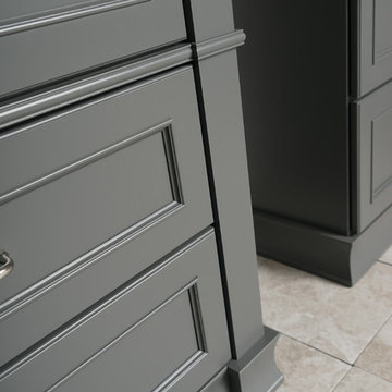 Cool and Calming Chapel Hill Bathroom