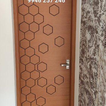 Fibre Bathroom Door Designs In Thrissur, Kerala