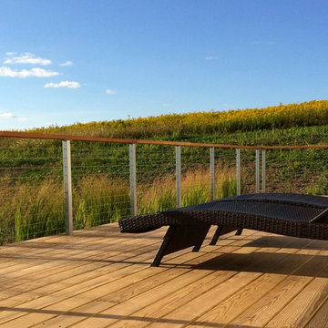 Rural New York Deck Railing