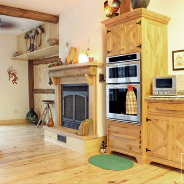 Custom Distressed Rustic Knotty Alder Kitchen