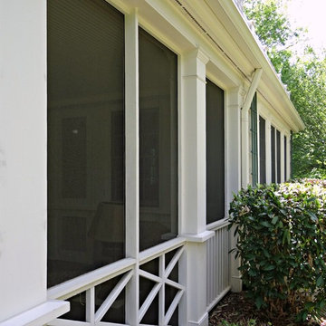Addition with Screened Porch and Master Bathroom above Porch