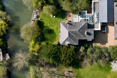 Design ideas for a house exterior in Surrey.