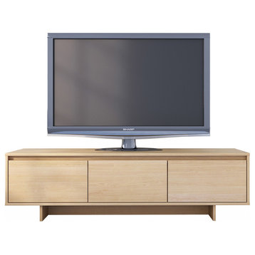 Nexera 107205 Rustik 60" TV Stand, Natural Maple