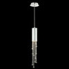 Bromi Design Jael 1-Light Mini Pendant in Chrome with Clear Crystals