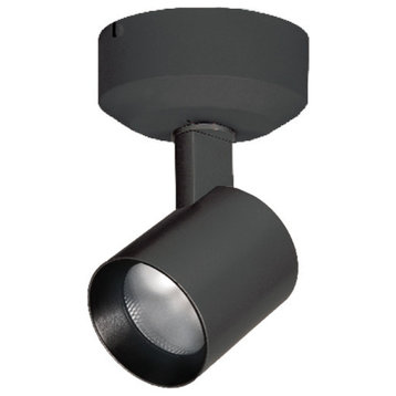 WAC-Lighting Lucio LED 10W Monopoint Spot Light, 2700K Asymmetric Beam, Black