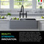Bellucci Workstation 33" Farmhouse Apron Granite Composite Kitchen Sink MGR