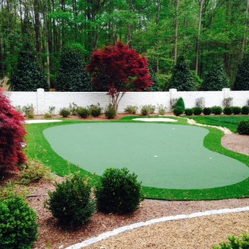 Charlotte, NC Putting Green with Fringe and Sand Traps