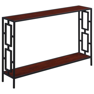 Town Square Metal Frame Console Table With Shelf