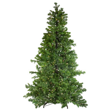7.5' Layered Pine Instant Power Single Plug Christmas Tree