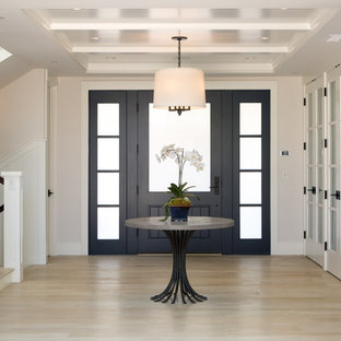 75 Beautiful Foyer With A Black Front Door Pictures Ideas Houzz