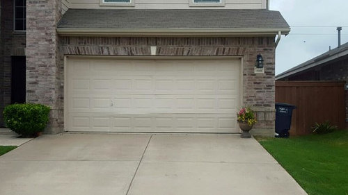 Before After 16x7 Garage Door