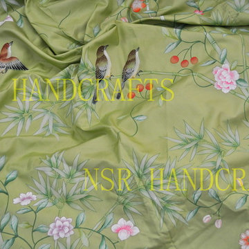 hand painted wallpaper/ Embroidered wallpaper and other hand painted prodcuts