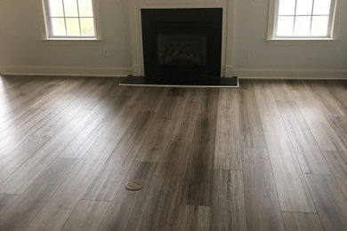 Inspiration for a craftsman living room remodel in Other