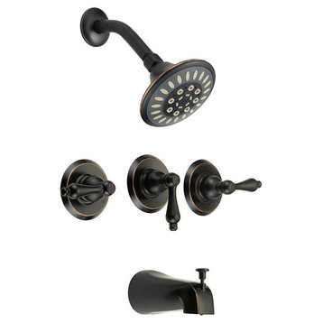 Designers Impressions 651701 Oil Rubbed Bronze Tub / Shower Combo Faucet