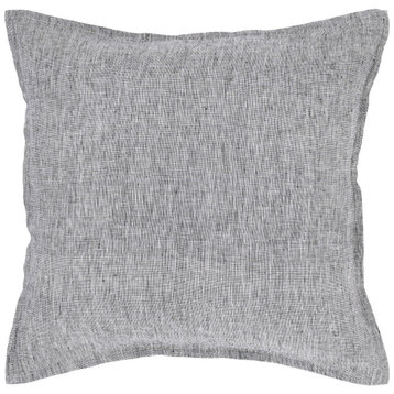 Falcon White/Black Linen Pillow