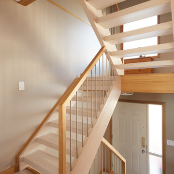 Open Rise White Oak with Stainless Steel
