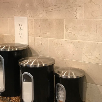 Custom Ceramic Tile Kitchen Backsplash