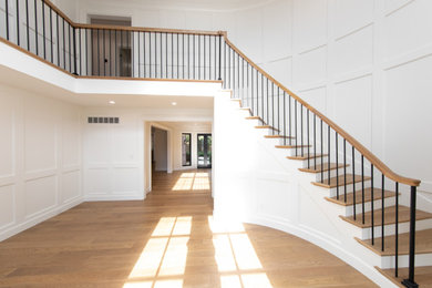 Staircase - contemporary staircase idea in Detroit