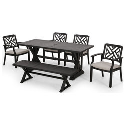 Transitional Outdoor Dining Sets by GDFStudio
