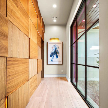 Hallway with Hidden Speakeasy and Master Suite Entry