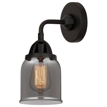 Innovations Small Bell 1 Light 5" Sconce, LED, BK/Colorful