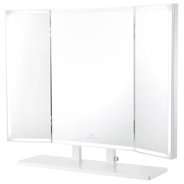 Trifecta Pro Vanity Mirror, White, Led Strip Light