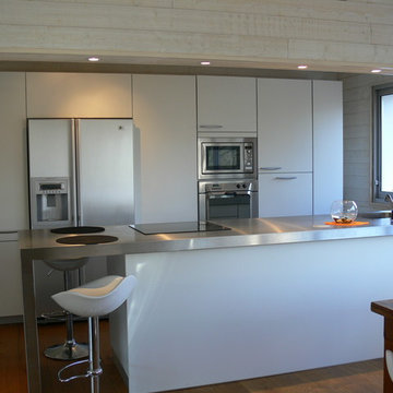 La cuisine et l'inox