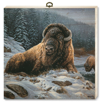 "Spirit of the Wild Bison" Cutting Board, 12"x12"