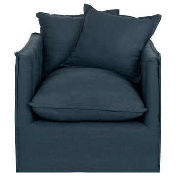 Chandler Arm Chair, Blue