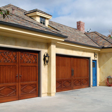 French Garage Door Designs | A French Town Home With Uniquely Detailed Doors!