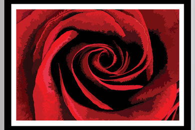Rose Flower Art Print - Courting Collection