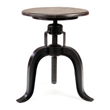 Desk and bar chairs