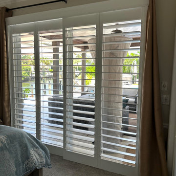 Bypass Plantation Shutters for Sliding Glass Doors — Palm City, FL