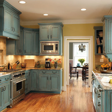 Turquoise Kitchen Cabinets