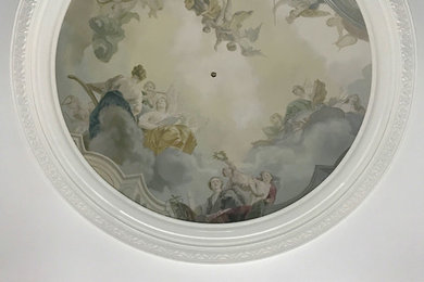 Classical Mythological Figure Dome Ceiling Mural