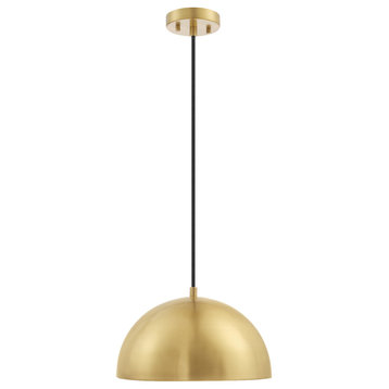 Novogratz x Globe Hazel 1-Light Matte Brass Pendant Lighting