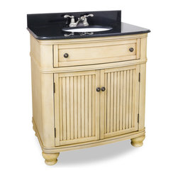 Compton Buttercream Vanity With Top and Bowl 32 Inch - Bathroom Vanities And Sink Consoles