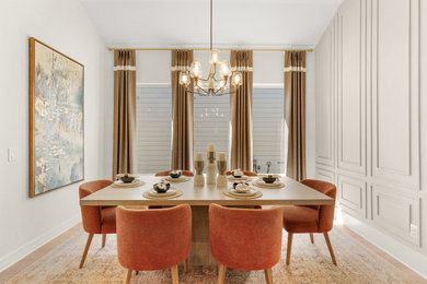 Example of a dining room design in Austin