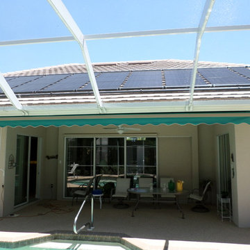 Awnings by the pool