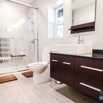 Simple Modern Guesthouse Bathroom