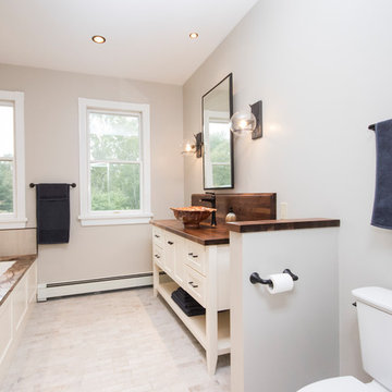 Rustic Master Bathroom Suite Remodel