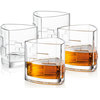 Revere Triangle Crystal Whiskey Glasses 11 oz, Set of 2