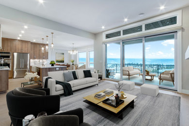 Living room - modern living room idea in Vancouver