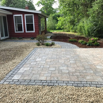 patio and fire pit area