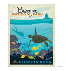 Biscayne National Park Wall Graphic | Nature Wall Decals | RetroPlanet.com - Products
