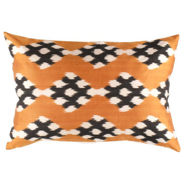 Canvello Turkish Handmade Decorative Silk Pillow 16"x24"