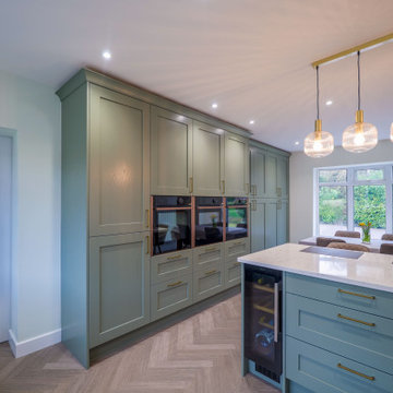 Green Shaker Kitchen in Winshill