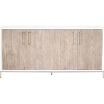 Essentials For Living Traditions Nouveau Media Sideboard Natural Gray