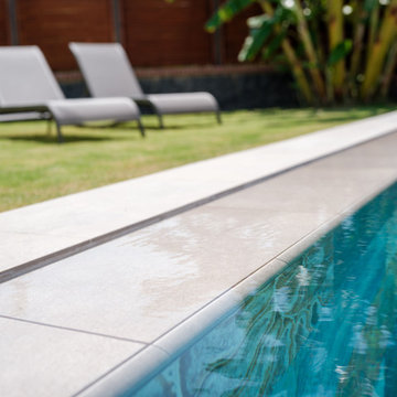 Fossil Mix & Natural Mocha Porcelain Tiles - Cesme,Izmir Villa